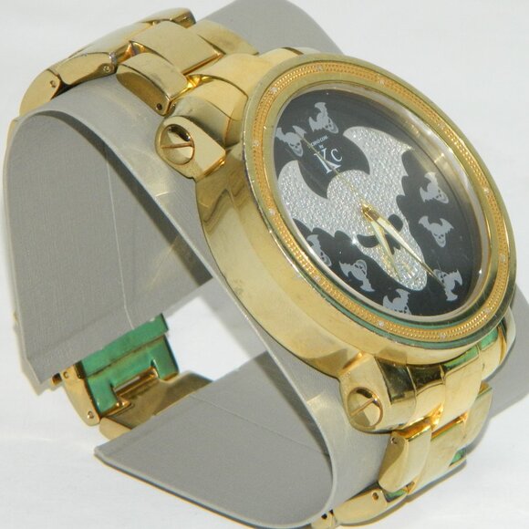 Techno.com by KC Rare Unique 2015 Men's Watch with Diamond Bat Skull Head - Picture 3 of 15